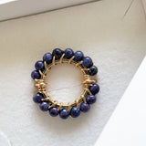 BAGUE SOLAIRE LAPIS LAZULI